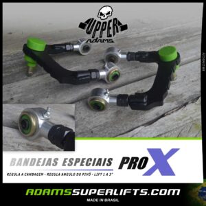 Chevrolet - S10 - UPPER ADAMS  - PRO X - Dianteira - 02 Bandejas Especiais- Lift de 1 a 3"  - Regulagem de cambagem - Reposicionamento de Pivo - Kit Lift ate 75mm - Lift 7,5 cms - 4x4 - Suspensão Off Road - 1998 1999 2000 20010 2002 2003 2004 2005 2006 2007 2008 2009 2010 2011 - Image 3