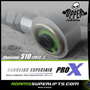 Chevrolet - S10 - UPPER ADAMS  - PRO X - Dianteira - 02 Bandejas Especiais- Lift de 1 a 3"  - Regulagem de cambagem - Reposicionamento de Pivo - Kit Lift ate 75mm - Lift 7,5 cms - 4x4 - Suspensão Off Road - 2012 2013 2014 2015 2016 2017 2018 2019 2020 2021 2022 2023 (cópia) - Image 3