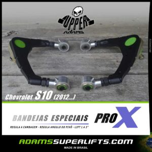 Chevrolet - S10 - UPPER ADAMS  - PRO X - Dianteira - 02 Bandejas Especiais- Lift de 1 a 3"  - Regulagem de cambagem - Reposicionamento de Pivo - Kit Lift ate 75mm - Lift 7,5 cms - 4x4 - Suspensão Off Road - 2012 2013 2014 2015 2016 2017 2018 2019 2020 2021 2022 2023 (cópia) - Image 4