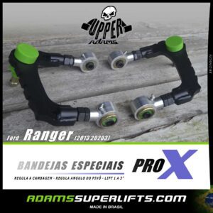 Ford - Ranger - UPPER ADAMS - PRO X - Dianteira - 02 Bandejas Especiais- Lift de 1 a 3"  - Regulagem de cambagem - Reposicionamento de PivoKit Lift 75mm - Lift 7,5 cms - 4x4 - Suspensão Off Road - 2013 2014 2015 2016 2017 2018 2019 2020 2021 2022 202320 (cópia) - Image 5